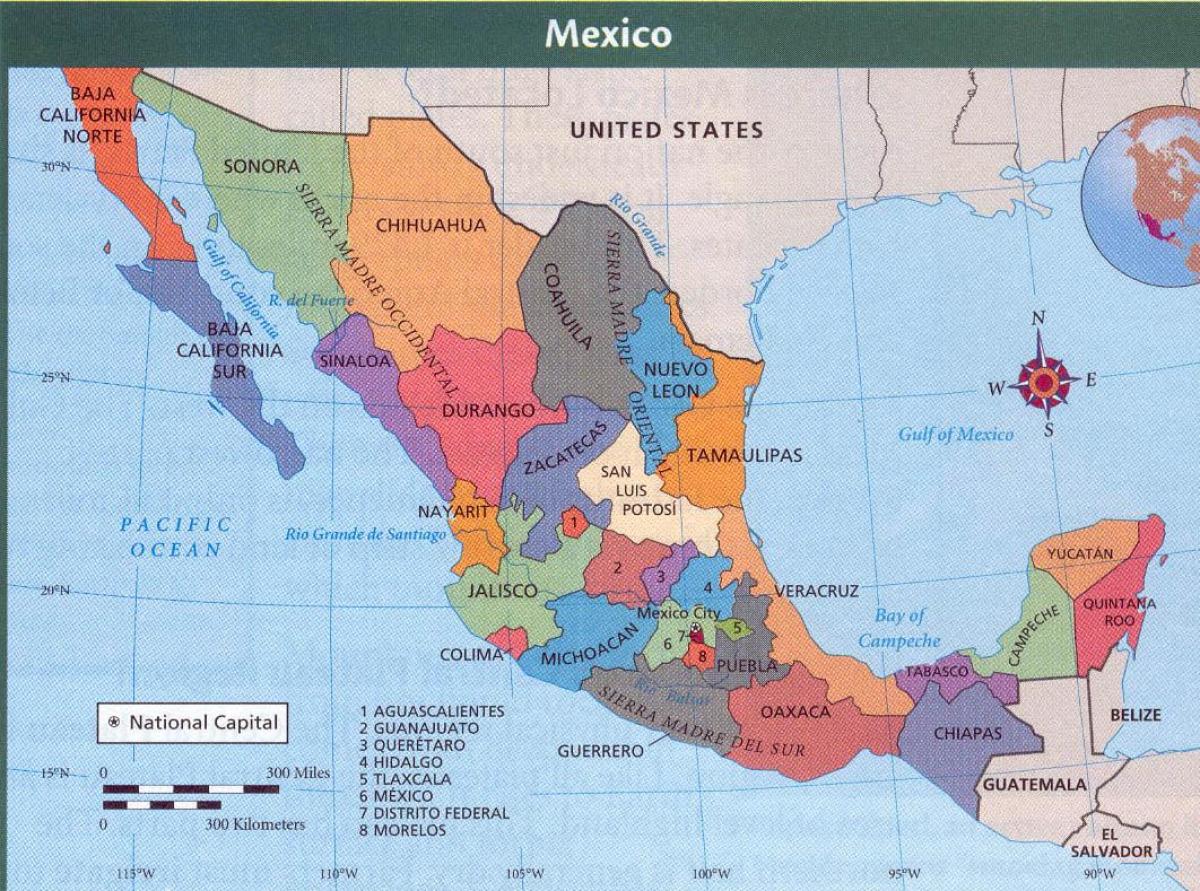 aztec mappa del Messico