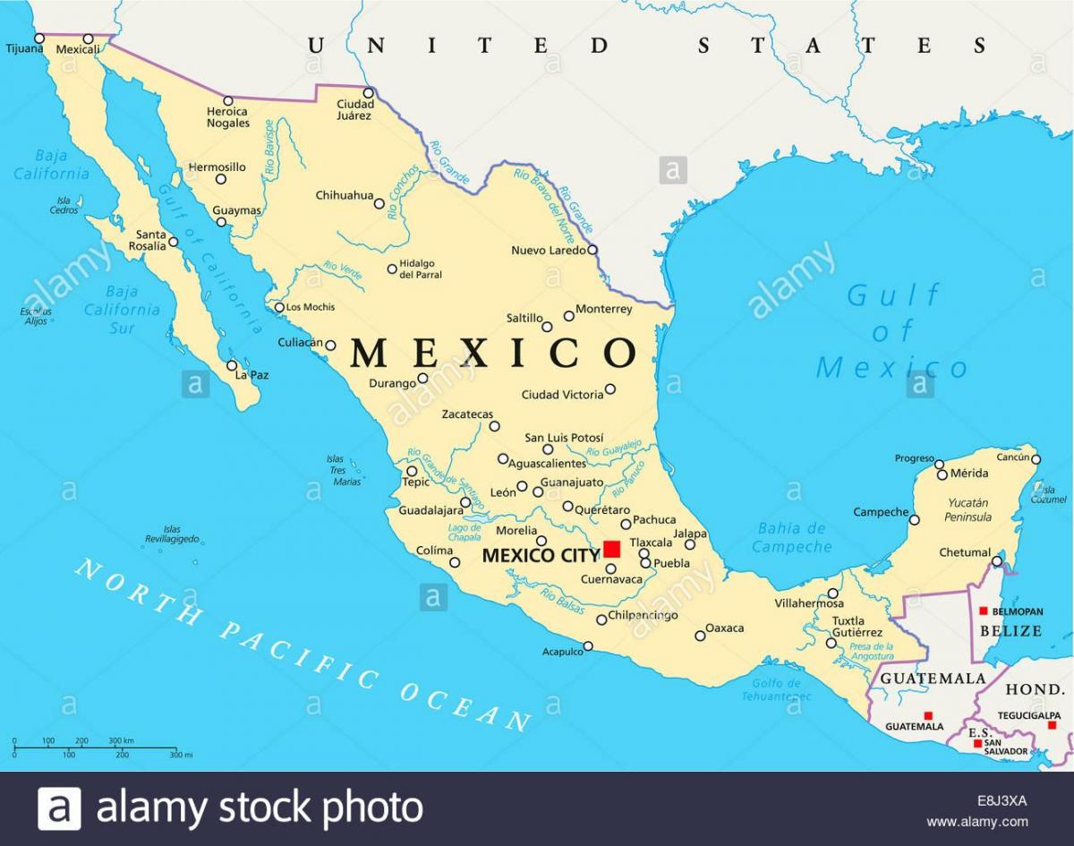 Messico mappa città