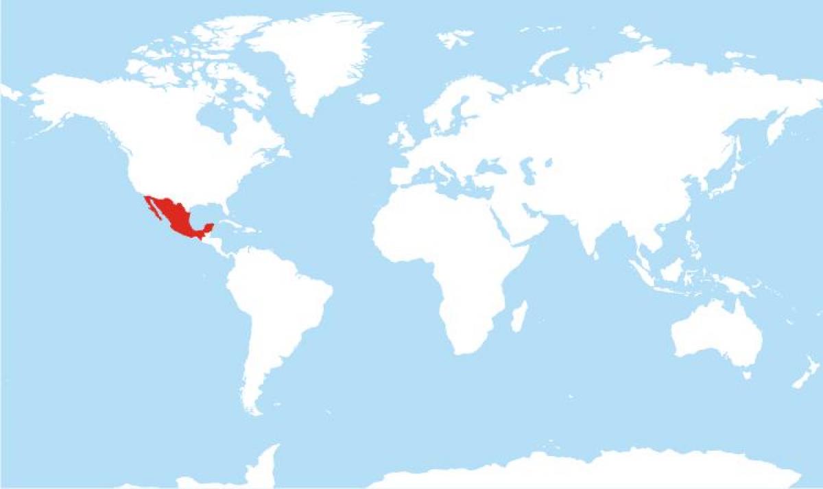 mappa del Messico globale