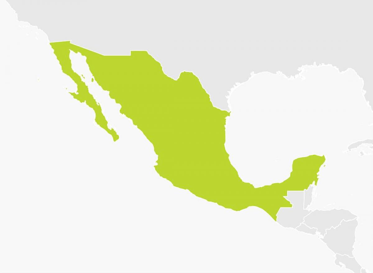 mappa del Messico png