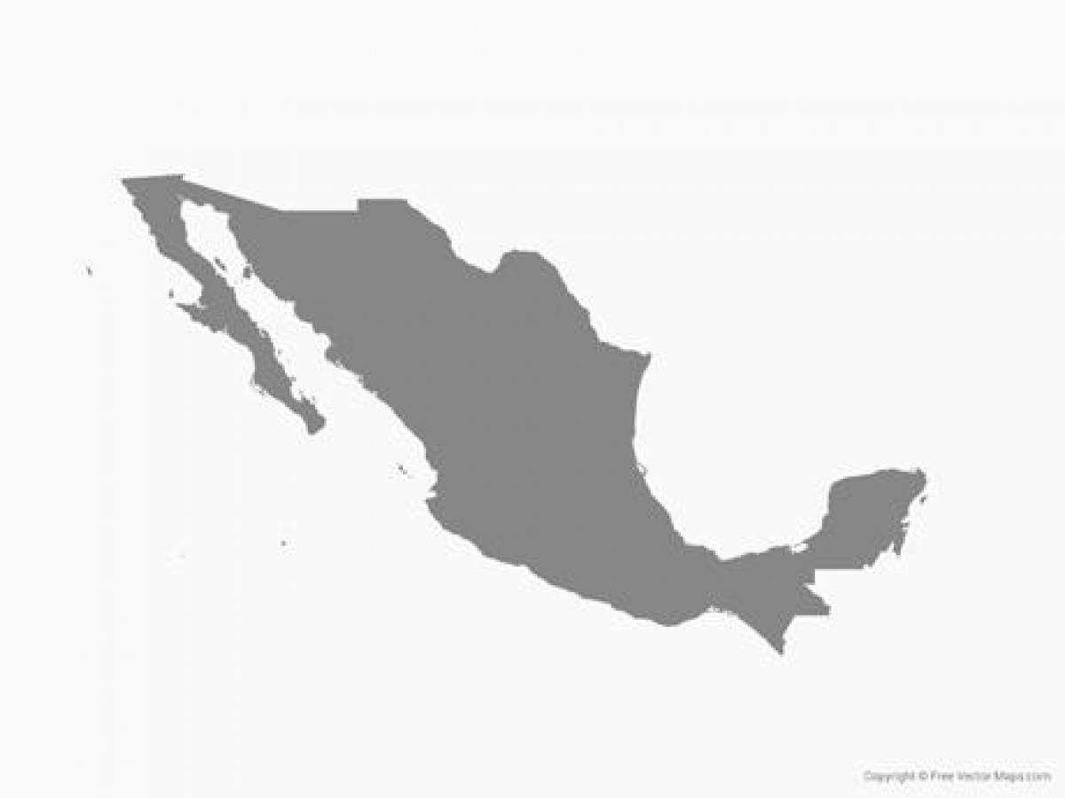 Messico mappa vettoriale