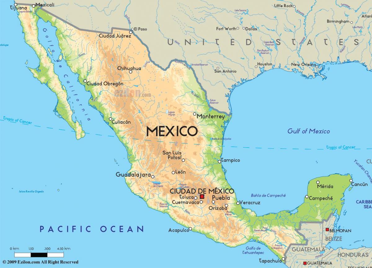 mappa Messico