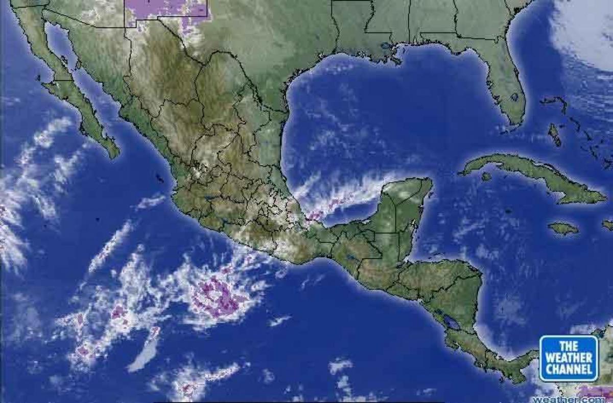 meteo satellitare mappa del Messico