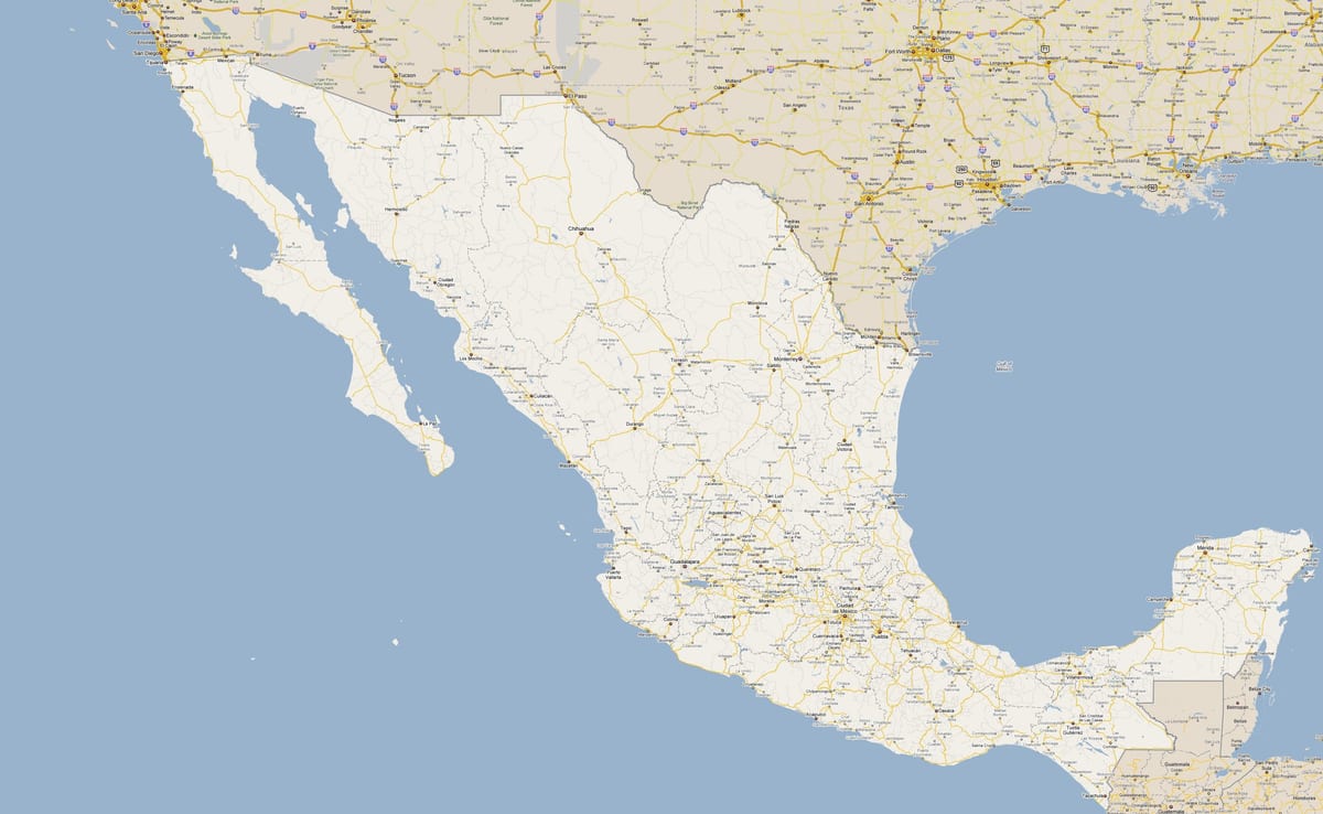 mappa del Messico, stadio