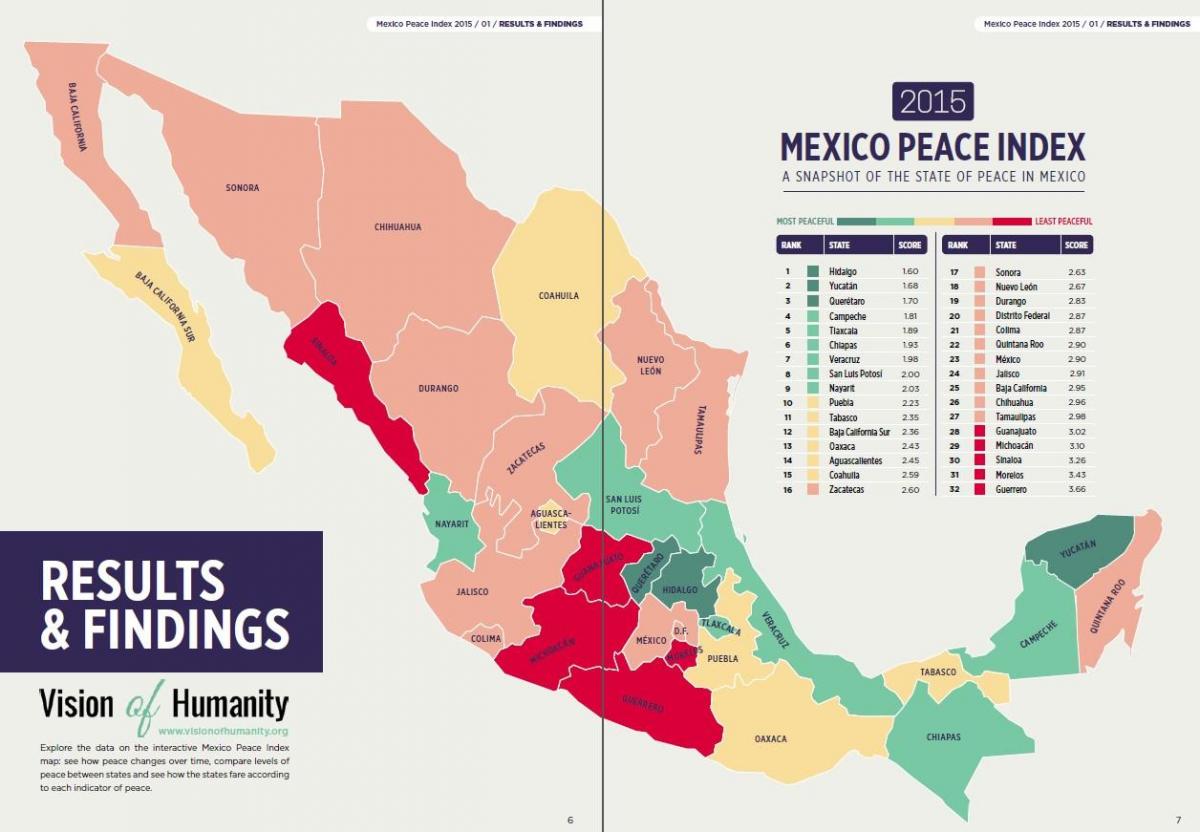 la violenza in Messico la mappa