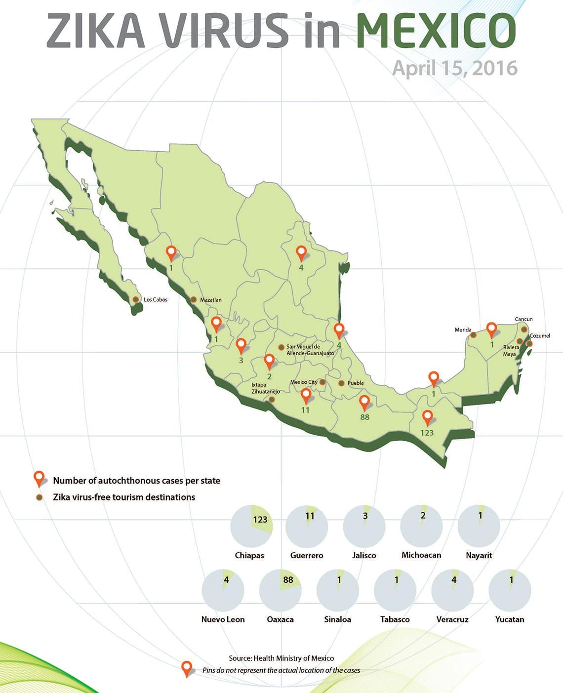zika Messico mappa