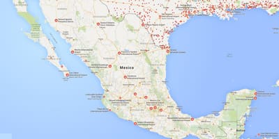 Aeroporti Messico mappa