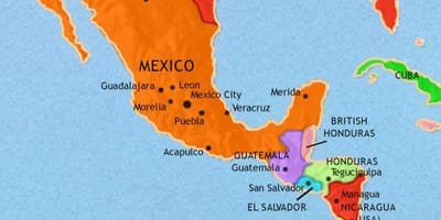 Messico america mappa