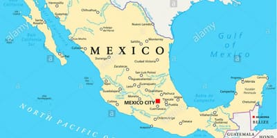 Messico mappa città