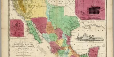 Messico mappa vecchia