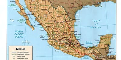 Messico mappa originale