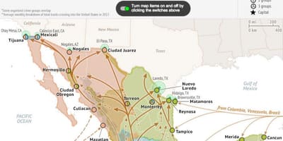 Messico tasso di criminalità mappa