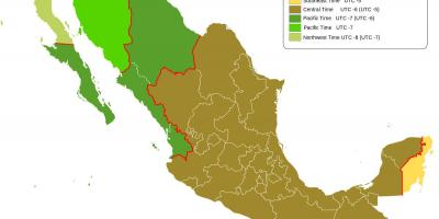 Fuso orario mappa Messico