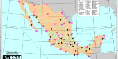Mappa aeroporti Messico