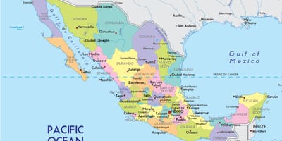 Città del Messico la mappa