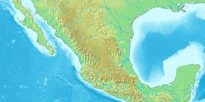 Mappa del Messico terreno