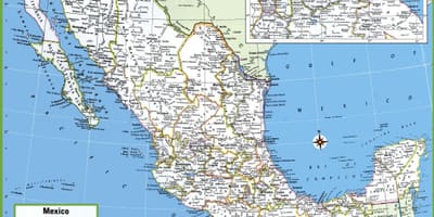 La mappa di città del Messico