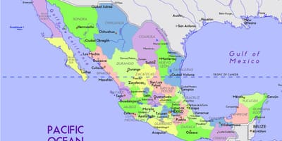 In messico la mappa di capitale