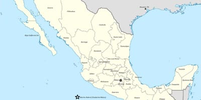 Mappa del Messico da parte dello stato