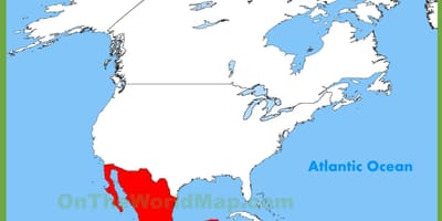 Messico mappa di localizzazione