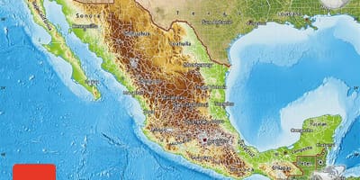 Mappa sollievo del Messico