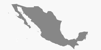 Messico mappa vettoriale