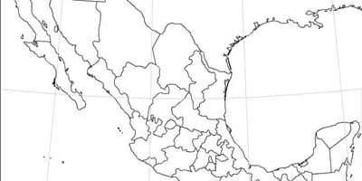 Messico mappa vuota