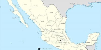 Stati del Messico la mappa
