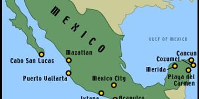 Mappa del resort messicani