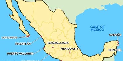 Semplice mappa del Messico